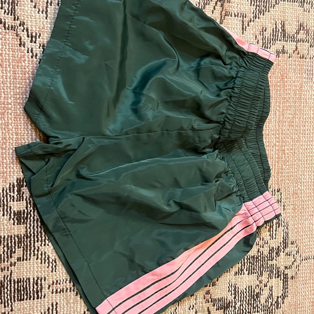 Green and Pink Women's Shorts